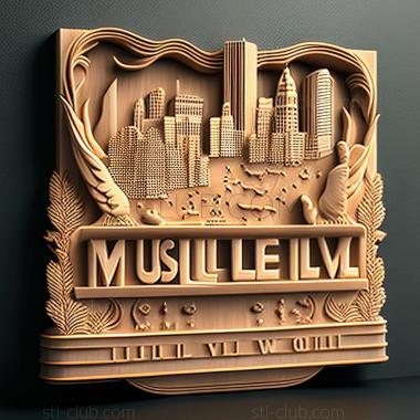 3D model Louisvillel in the United States (STL)